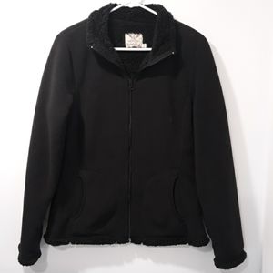 Black Faded Glory Fleece Jacket